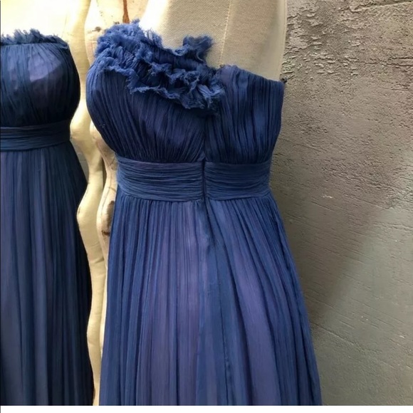 LAILA DRESS CHIFFON MAXI PURPLE BLUE SIZE 4 SMALL - Picture 11 of 16